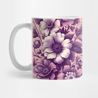 Purple Flowers Mug